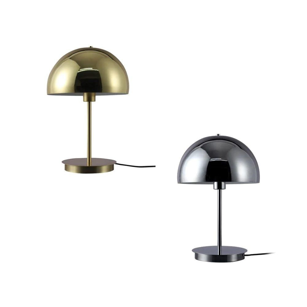 Chrome and gold store light fixtures