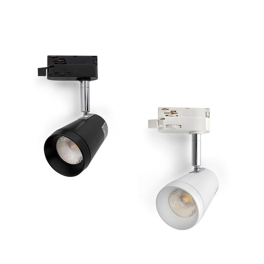 Atom AT1107 - 10W LED Single Circuit Adjustable Dimmable Track Mounted Head Spot Light-Atom Lighting-Ozlighting.com.au