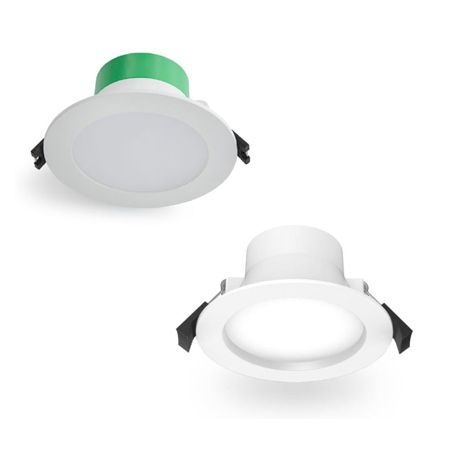 Atom AT9039 - 8W LED Tri-Colour Dimmable Round Deep Face/Flat Face PC Downlight IP44-Atom Lighting-Ozlighting.com.au