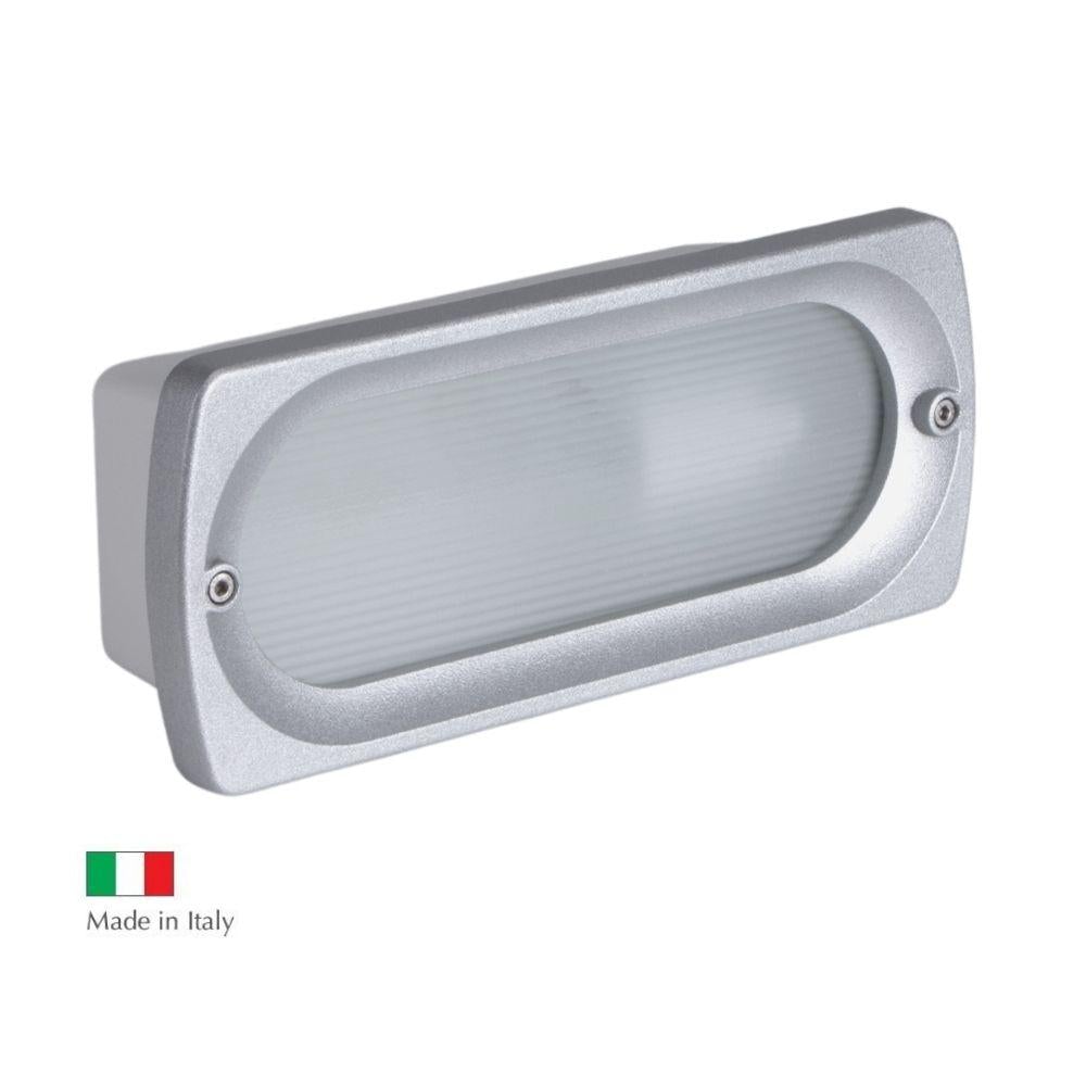 Boluce BL-1037 FLASH MINI - Exterior Recessed Brick light with Plain Fascia IP54 Silver-Boluce-Ozlighting.com.au