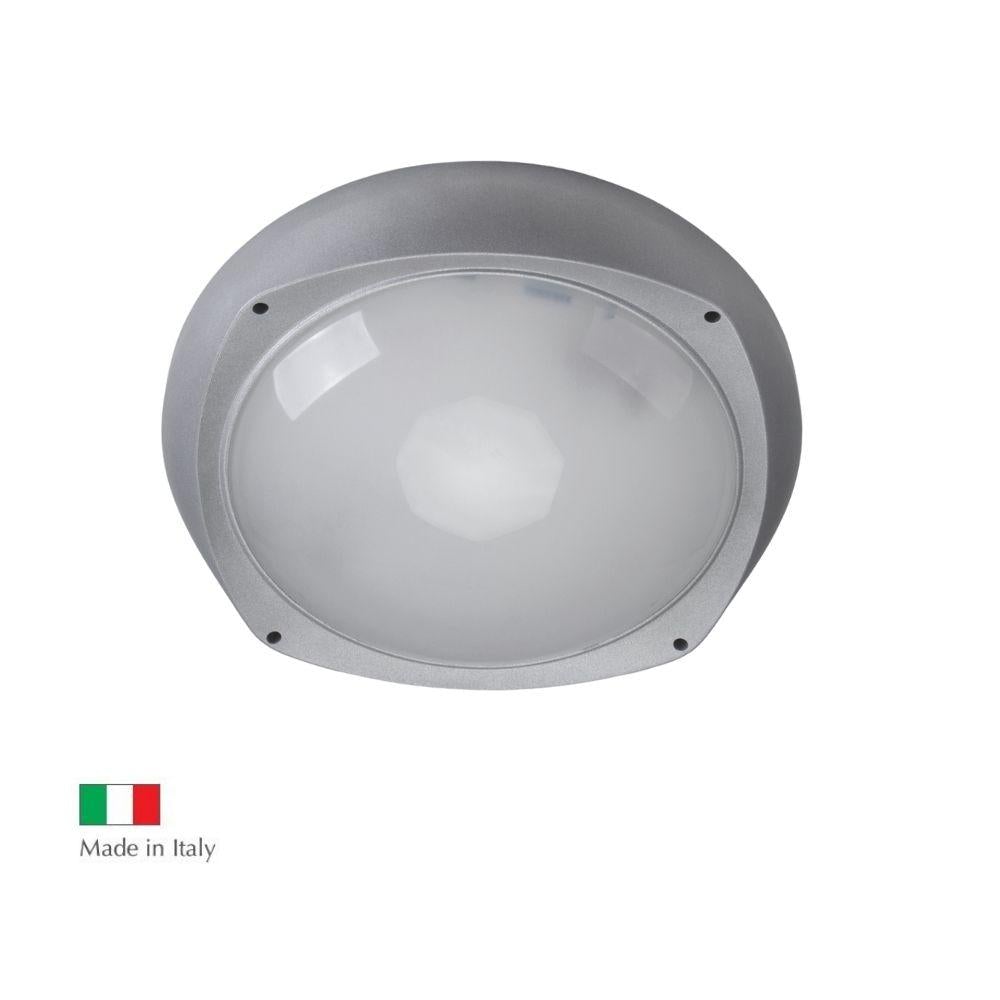 Boluce BL-8010 LEM MAXI - Exterior Large Round Bunker Light with Plain Fascia IP54 Silver-Boluce-Ozlighting.com.au