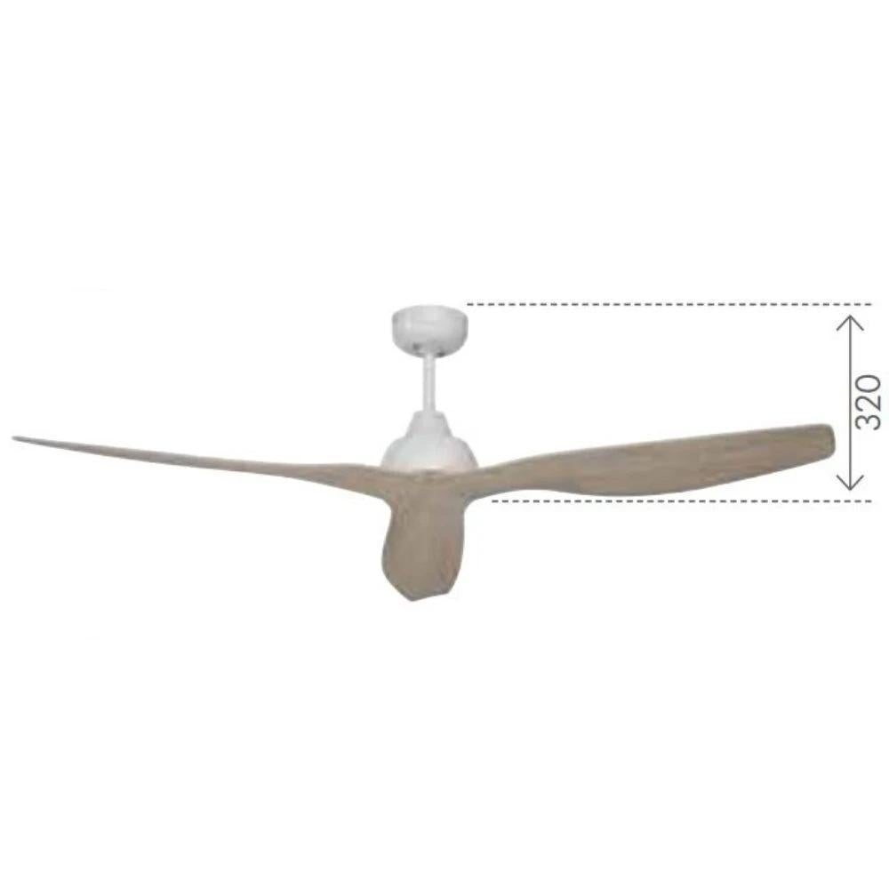 Brilliant BAHAMA - 3 Blade 1300mm ABS DC Ceiling Fan with Remote Control-Brilliant Lighting-Ozlighting.com.au