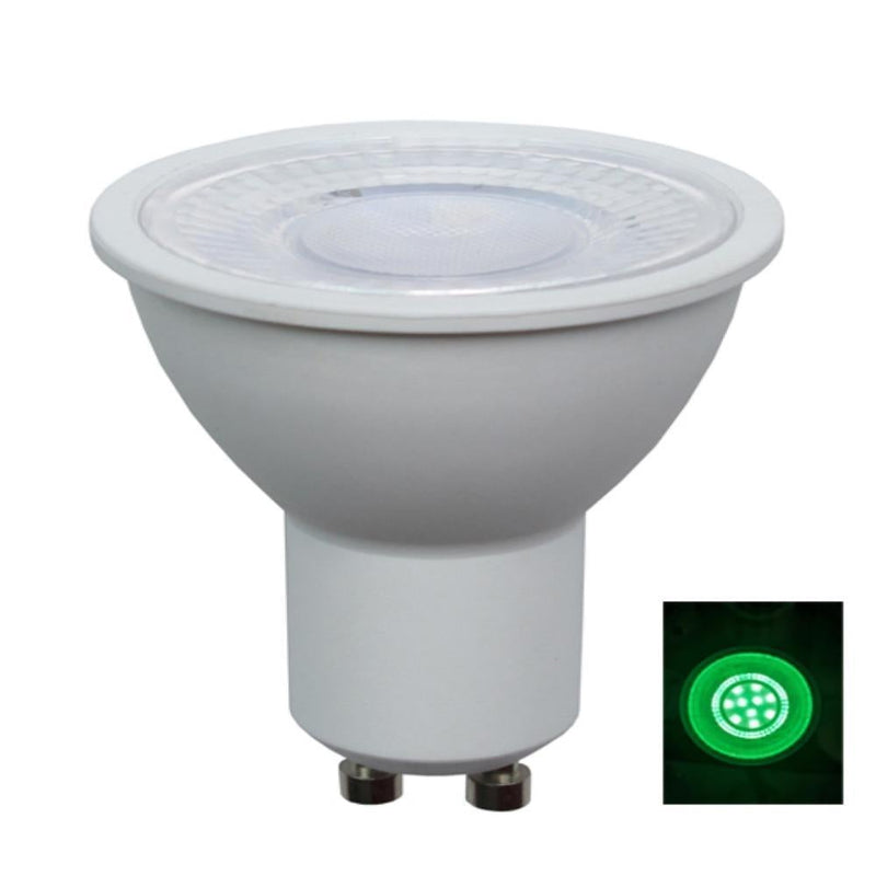 CLA GLOBE-GU10 - 5W LED GU10 Shape Coloured Globe - Blue/Red/Green-CLA Lighting-Ozlighting.com.au