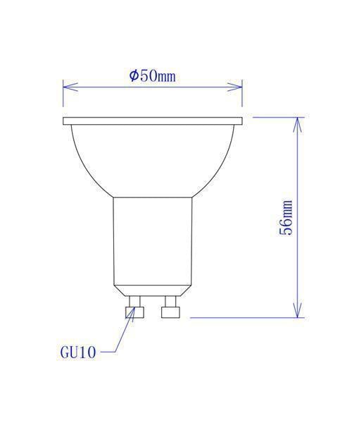 CLA GLOBE-GU10 - 5W LED GU10 Shape Coloured Globe - Blue/Red/Green-CLA Lighting-Ozlighting.com.au