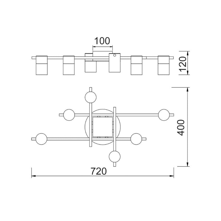 CLA TACHE - 25W 6 Light Interior Spot Ceiling Lights-CLA Lighting-Ozlighting.com.au