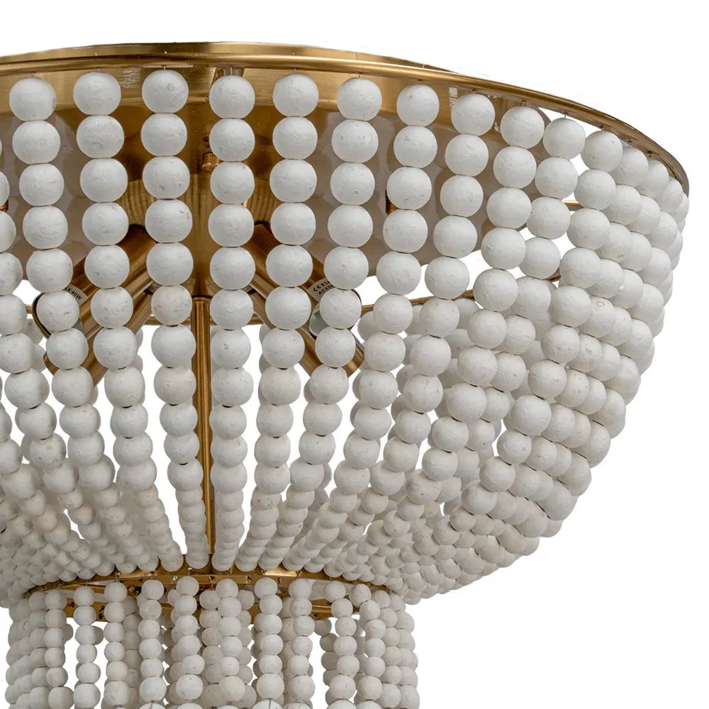 Cafe Lighting MEADOW - Lane Beaded Flush Mount Ceiling Light-Cafe Lighting-Ozlighting.com.au