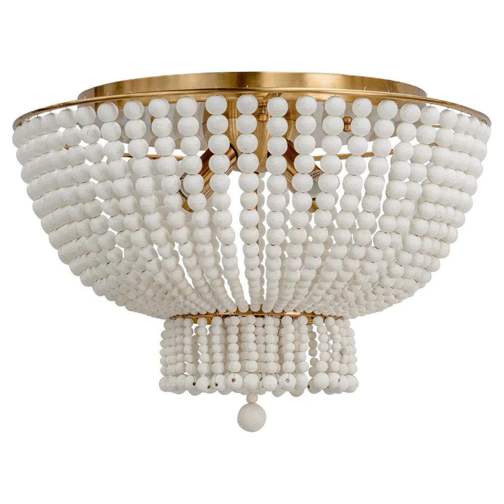 Cafe Lighting MEADOW - Lane Beaded Flush Mount Ceiling Light-Cafe Lighting-Ozlighting.com.au