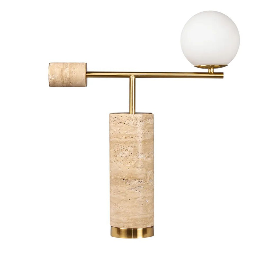 Cafe Lighting ZAMORA - 25W Travertine Table Lamp-Cafe Lighting-Ozlighting.com.au