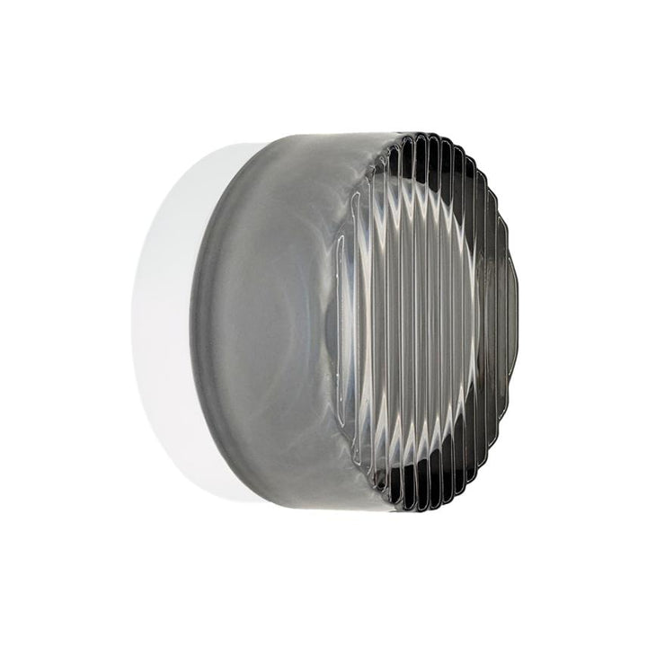 Colab Lighting COMO - 8W 3000k Rippled Glass Wall Mount Luminaire-Onelight Australia-Ozlighting.com.au