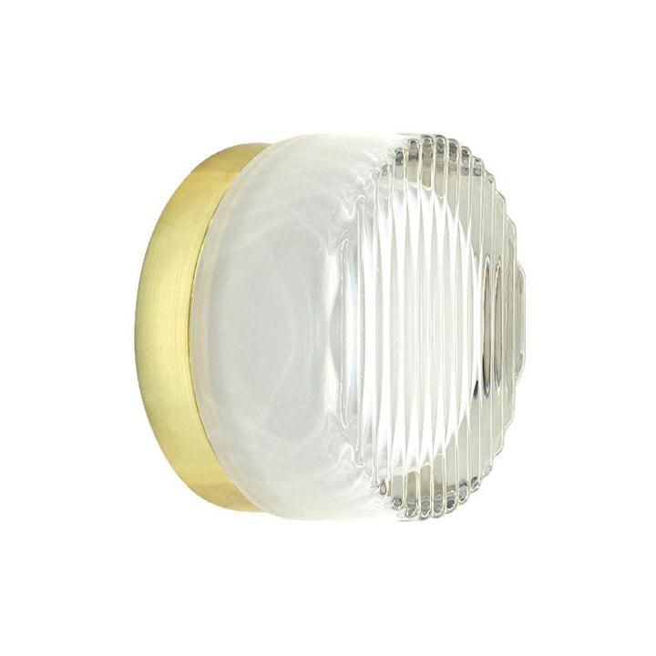 Colab Lighting COMO - 8W 3000k Rippled Glass Wall Mount Luminaire-Onelight Australia-Ozlighting.com.au