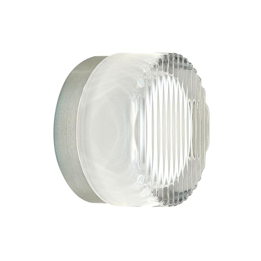 Colab Lighting COMO - 8W 3000k Rippled Glass Wall Mount Luminaire-Onelight Australia-Ozlighting.com.au