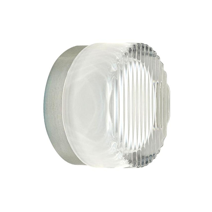 Colab Lighting COMO - 8W 3000k Rippled Glass Wall Mount Luminaire-Onelight Australia-Ozlighting.com.au