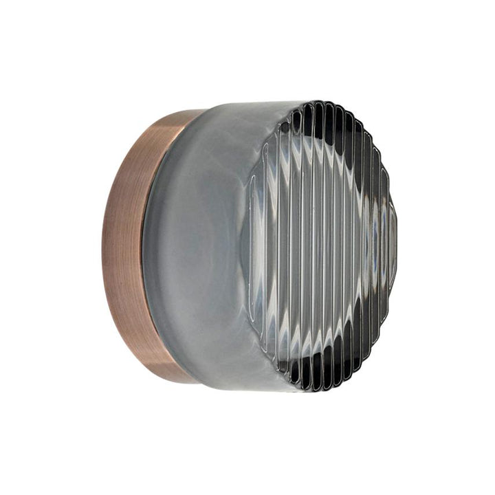 Colab Lighting COMO - 8W 3000k Rippled Glass Wall Mount Luminaire-Onelight Australia-Ozlighting.com.au