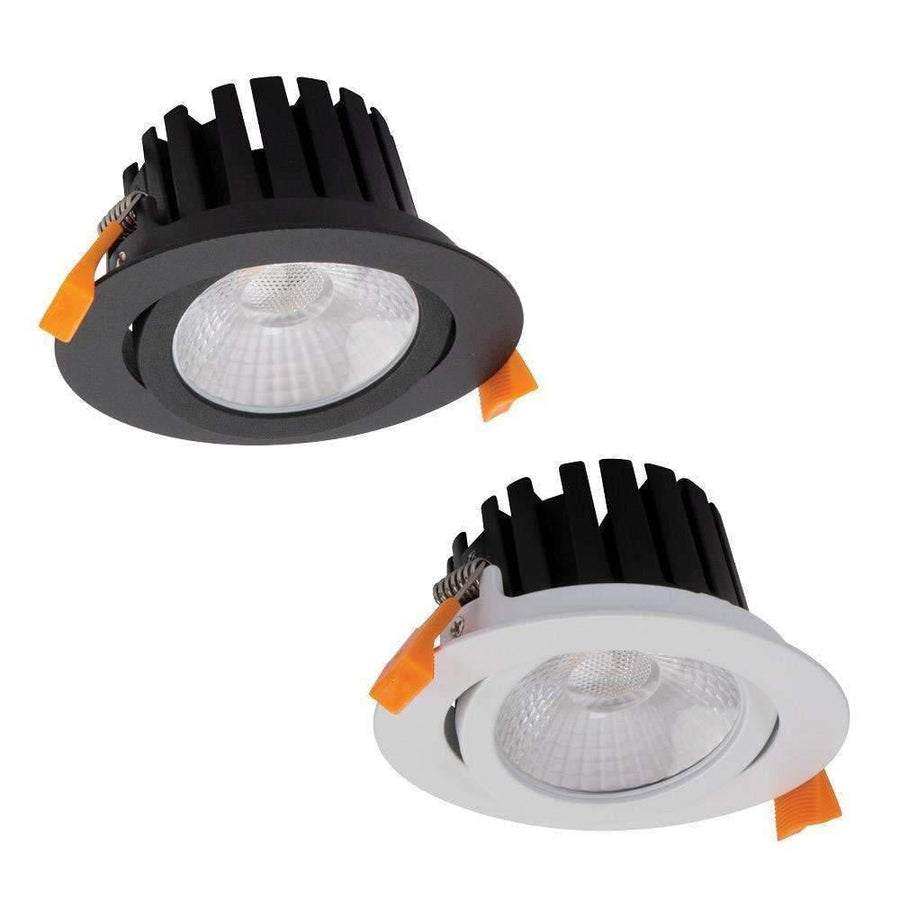 Domus AQUA-13-TILT-DALI - DALI Dimmable Round 13W LED Tri-Colour Tiltable Downlight IP65-Domus Lighting-Ozlighting.com.au