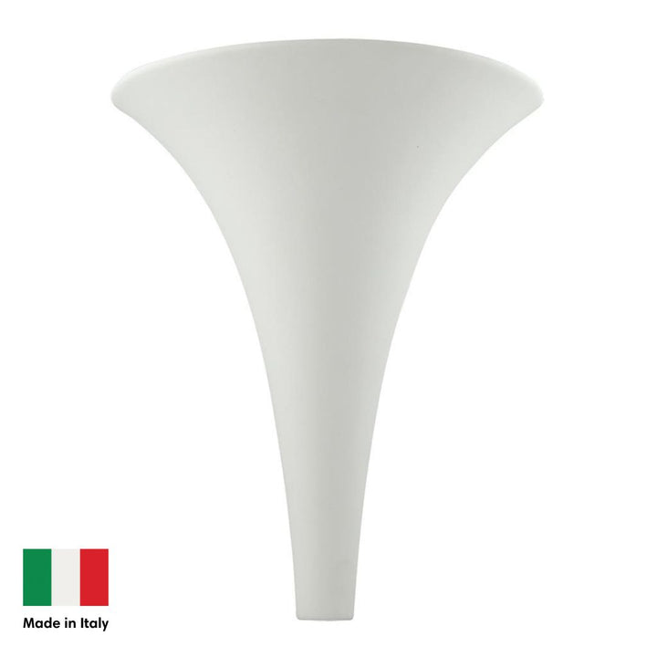 Domus BF-2185 - Paintable Ceramic Funnel Interior Wall Light - Raw-Domus Lighting-Ozlighting.com.au