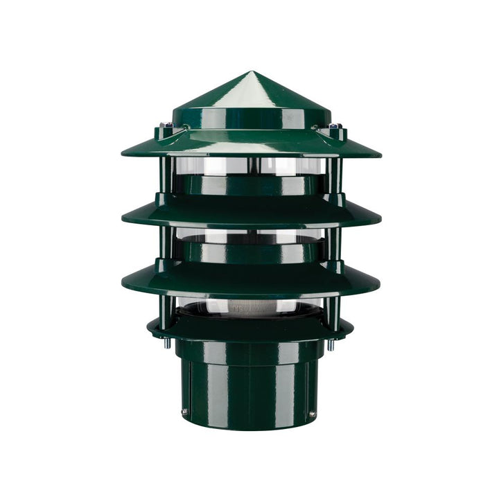 Domus BL-100 - Three Tier Bollard Head Garden Light Powder Coated Finish-Domus Lighting-Ozlighting.com.au