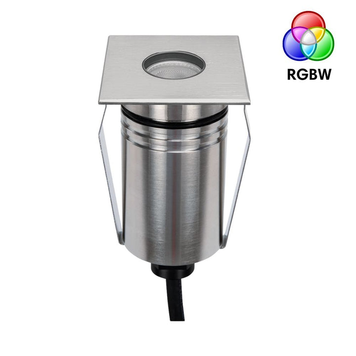 Domus EMIT-55-RGBW-STS - 2.5W LED 24V DC RGBW Colour Changeable 55mm Mini Recessed Step & Inground Light IP67 Stainless Steel - DRIVER REQUIRED-Domus Lighting-Ozlighting.com.au