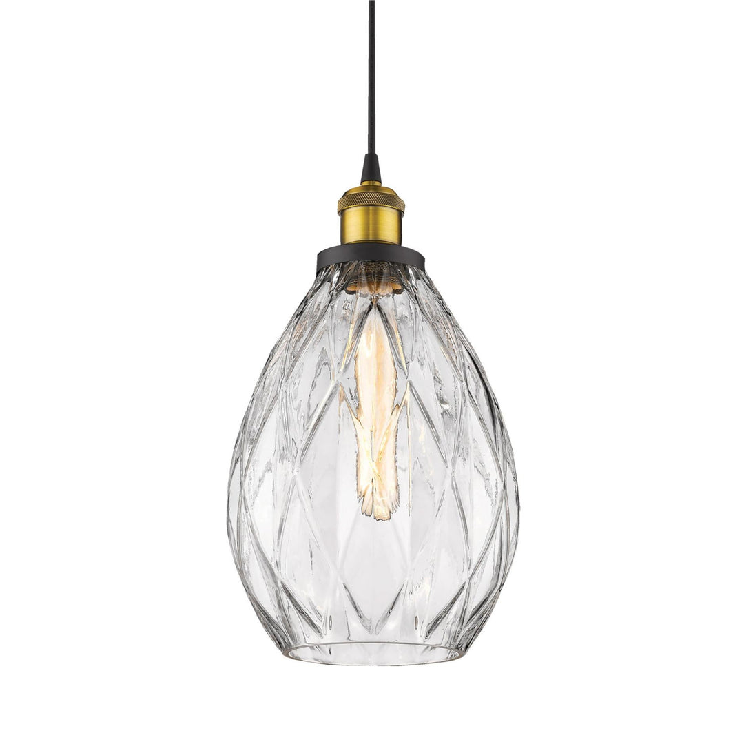 Domus EVELYN - 1 Light Crystal Glass Pendant-Domus Lighting-Ozlighting.com.au