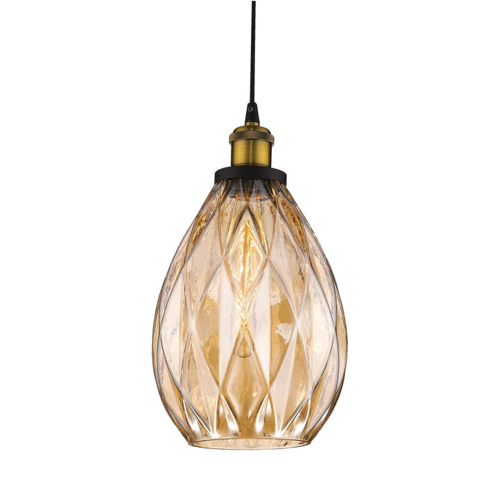 Domus EVELYN - 1 Light Crystal Glass Pendant-Domus Lighting-Ozlighting.com.au