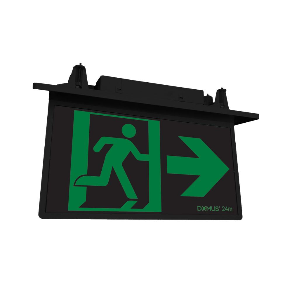 Domus EXIT-REC-24M - 4W LED Recessed Blade Exit Sign-Domus Lighting-Ozlighting.com.au