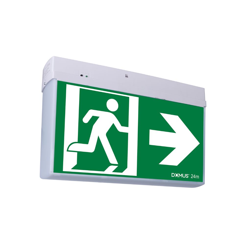 Domus EXIT-SM-24M - 3.5W LED Wall/Ceiling Surface Mounted Exit Sign-Domus Lighting-Ozlighting.com.au