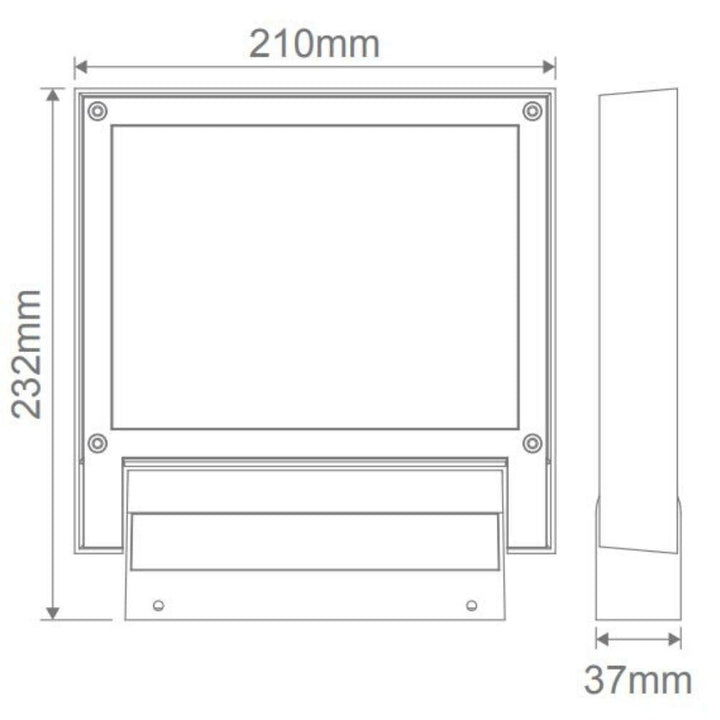 Domus FLASH-20 - 20W LED Exterior Floodlight IP65 Dark Grey - 5000K-Domus Lighting-Ozlighting.com.au