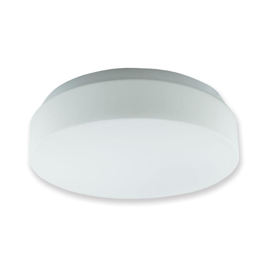 Domus FLAT-40 - 345mm 2xE27 Matt Opal Glass Ceiling Light IP20-Domus Lighting-Ozlighting.com.au