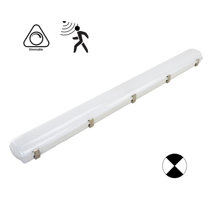 Domus HYDRO-120-EM - 15W/30W LED Tri-Colour 1200mm Emergency Weatherproof Batten IP65 with Optional Sensor-Domus Lighting-Ozlighting.com.au