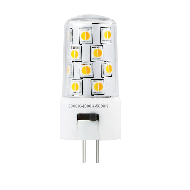 Domus KEY-G5.3-TRIO - 4W LED 12V DC Tri-colour CRI90 Dimmable Bi-Pin G5.3 Shape Clear PC Globe-Domus Lighting-Ozlighting.com.au