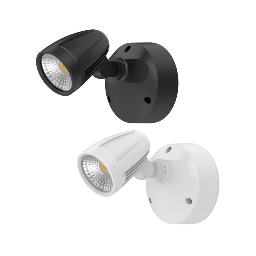 Domus MURO-MAX-16 - 16W LED High Output Tri-Colour Single Head Exterior Spotlight IP65-Domus Lighting-Ozlighting.com.au