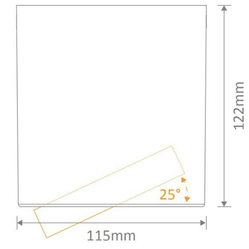 Domus NEO-20-SM-TILT - 20W LED Single Colour Dimmable Tiltable Surface Mount Downlight 3000K-Domus Lighting-Ozlighting.com.au