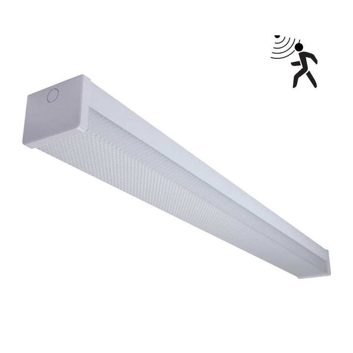 Domus PARK-120-DIFF - 15W/30W LED Tri-Colour Wide Body Diffused 1200mm Batten with Optional Sensor-Domus Lighting-Ozlighting.com.au