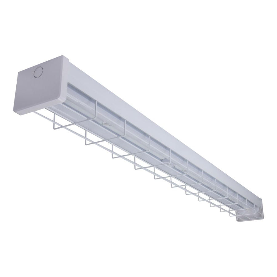 Domus PARK-120-WG - 15W/30W LED Tri-Colour Wide Body Wire Guard 1200mm Batten with Optional Sensor-Domus Lighting-Ozlighting.com.au