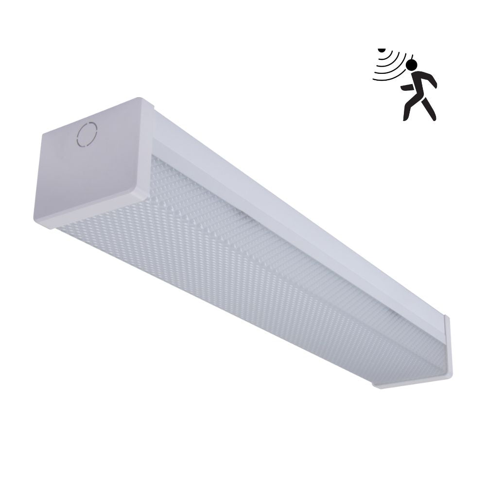 Domus PARK-60-DIFF - 7.5W/15W LED Tri-Colour Wide Body Diffused 600mm Batten with Optional Sensor-Domus Lighting-Ozlighting.com.au