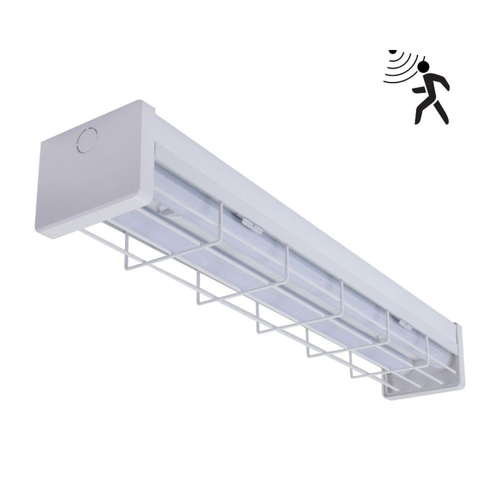 Domus PARK-60-WG - 7.5W/15W LED Tri-Colour Wide Body Wire Guard 600mm Batten with Optional Sensor-Domus Lighting-Ozlighting.com.au