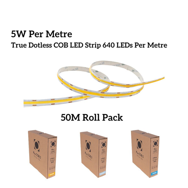 Dimmable LED Strip - 50m - 3000K - 180 LEDs/m - IP65 - Plug & Play