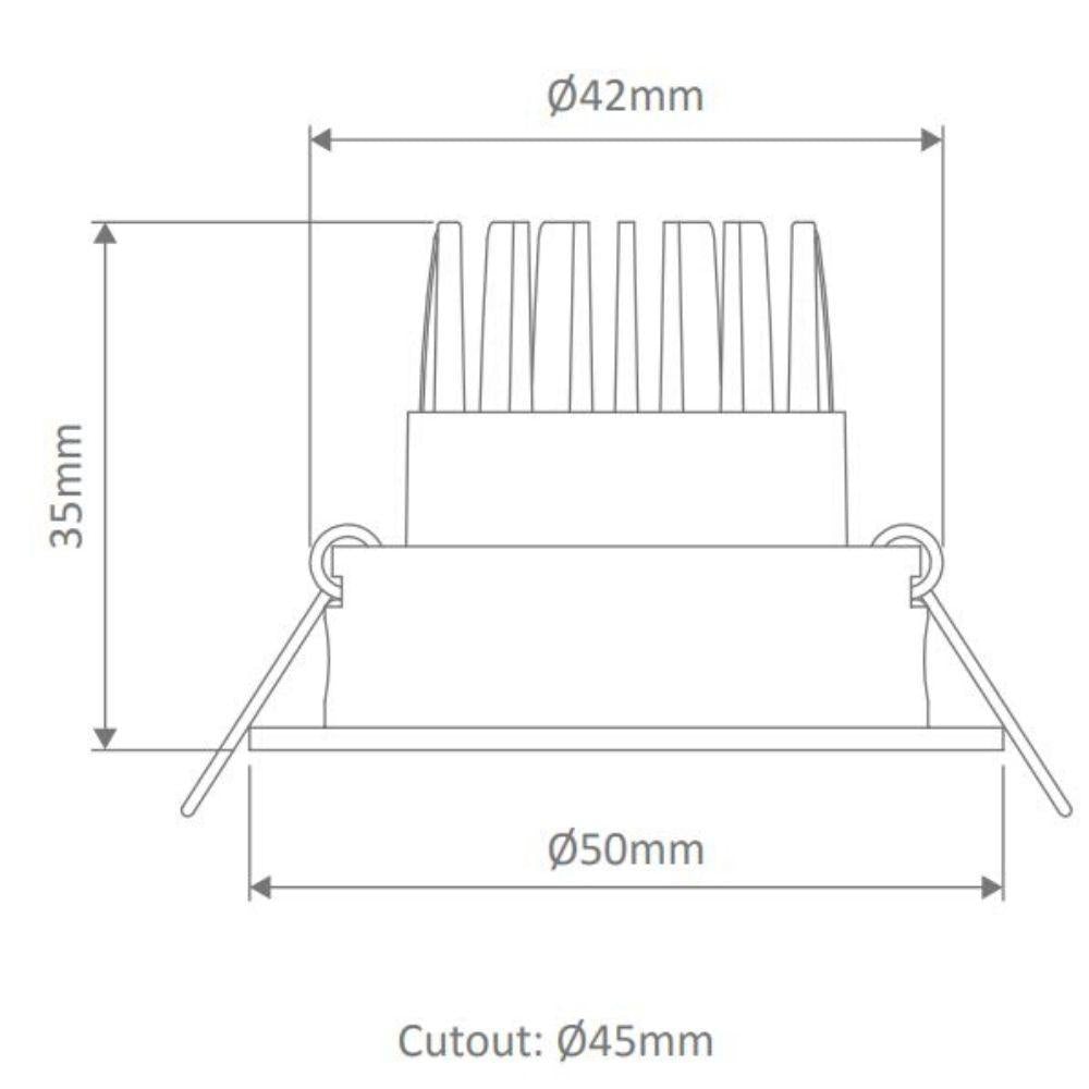 Domus POCKET-3-TILT - 3W LED Single Colour Tiltable Miniature Cabinet Downlight Black - 4000K-Domus Lighting-Ozlighting.com.au