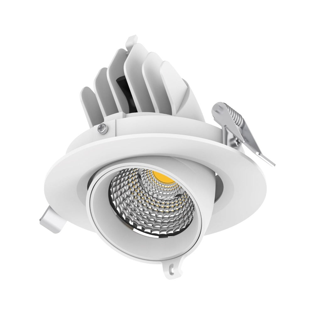 Domus SCOOP-13-TRIO-DALI - 13W LED Tri-Colour DALI Dimmable Scoop Adjustable Downlight IP20-Domus Lighting-Ozlighting.com.au