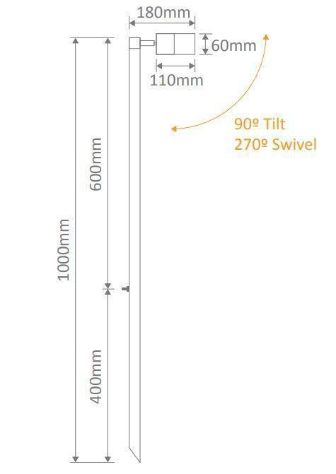 Domus SHADOW-1-PTH - 6W 3-CCT 12V Exterior LED Garden Spike Light - DRIVER REQUIRED-Domus Lighting-Ozlighting.com.au