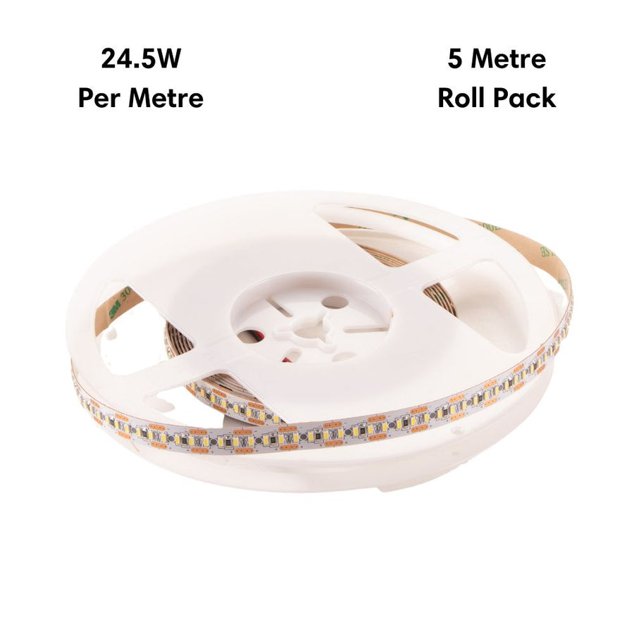 Domus STRIP-204-5M - 24.5W LED 204LED P/M Striplight IP20 12V 5M Roll Pack - DRIVER REQUIRED-Domus Lighting-Ozlighting.com.au