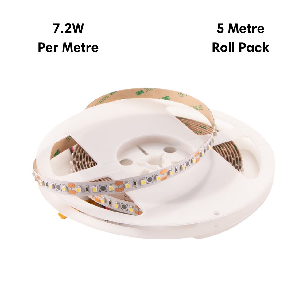 Domus STRIP-90-5M - 7.2W LED 90LED P/M Striplight IP20 12V 5M Roll Pack - DRIVER REQUIRED-Domus Lighting-Ozlighting.com.au