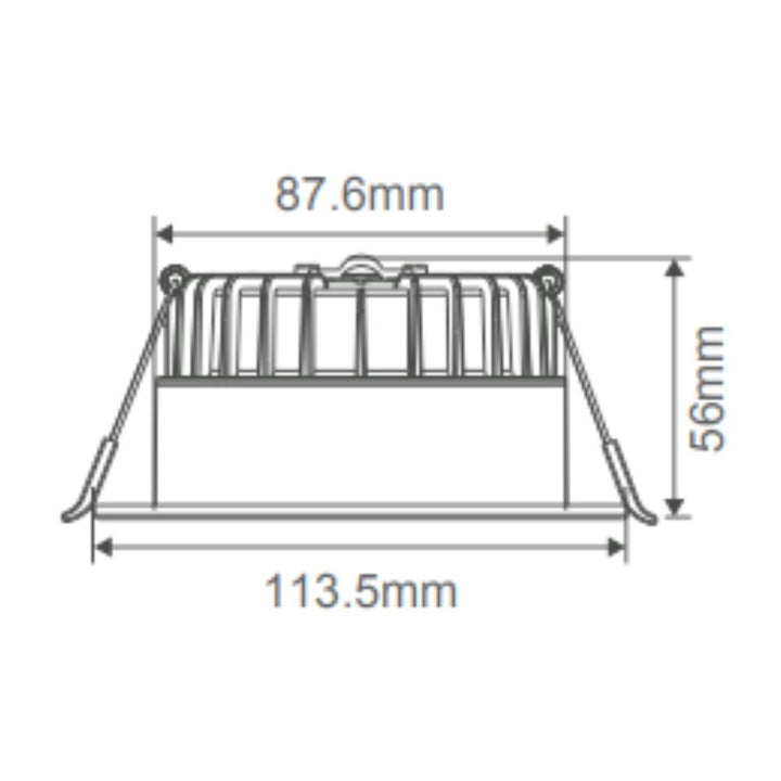 Domus SWAP-8-DEEP - 8W LED Tri-Colour Dimmable Deepset LED Downlight-Domus Lighting-Ozlighting.com.au