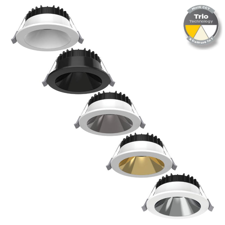 Domus SWAP-8-DEEP - 8W LED Tri-Colour Dimmable Deepset LED Downlight-Domus Lighting-Ozlighting.com.au