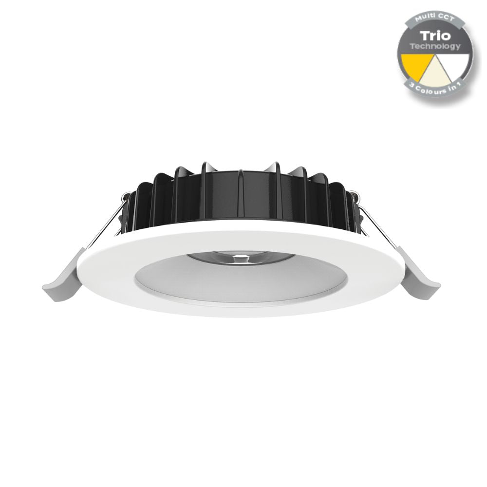 Domus SWAP-8-SLEEK - 8W LED Tri-Colour Dimmable Flat Sleek Trim LED Downlight-Domus Lighting-Ozlighting.com.au