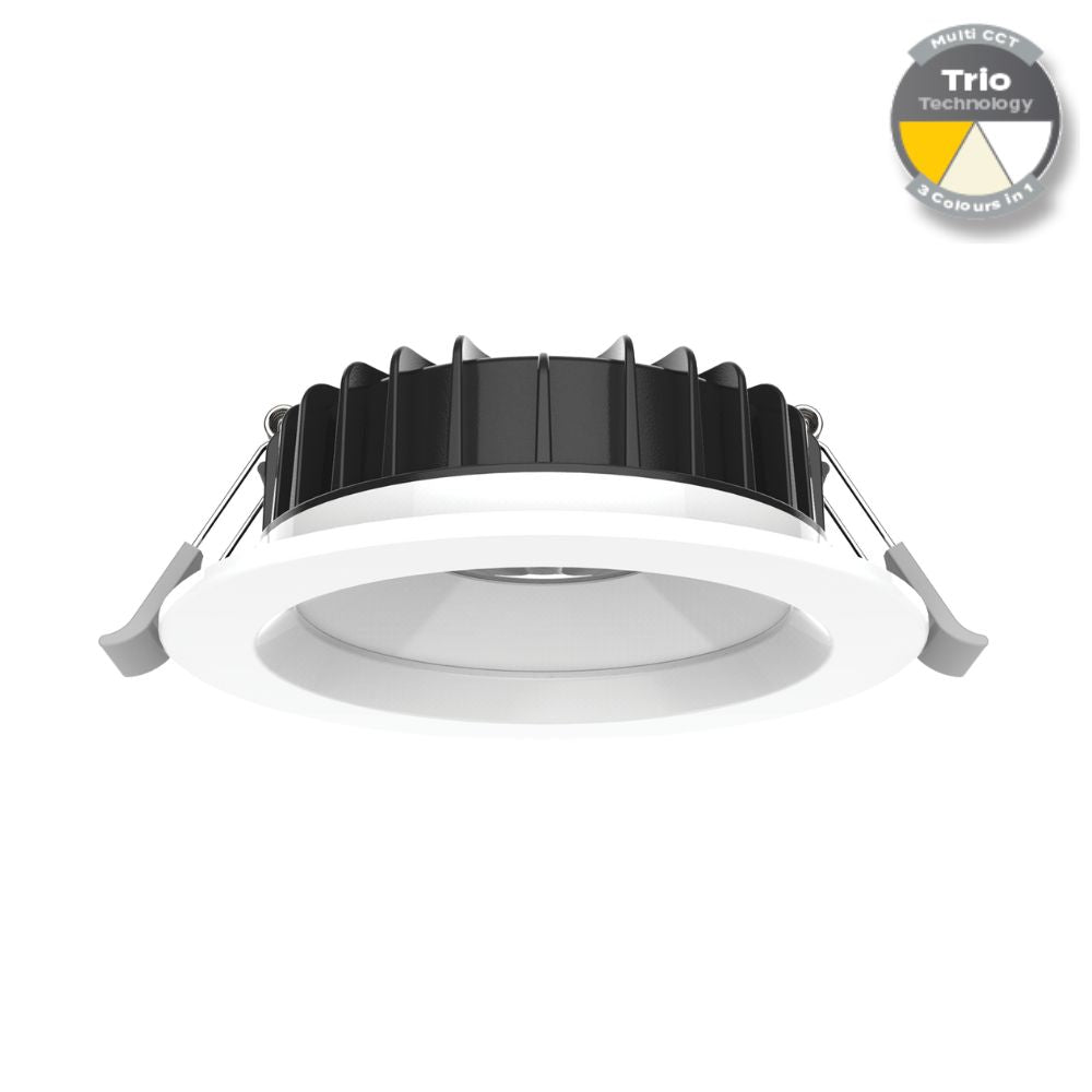 Domus SWAP-8-STEP - 8W LED Tri-Colour Dimmable Step Deepset Trim LED Downlight-Domus Lighting-Ozlighting.com.au