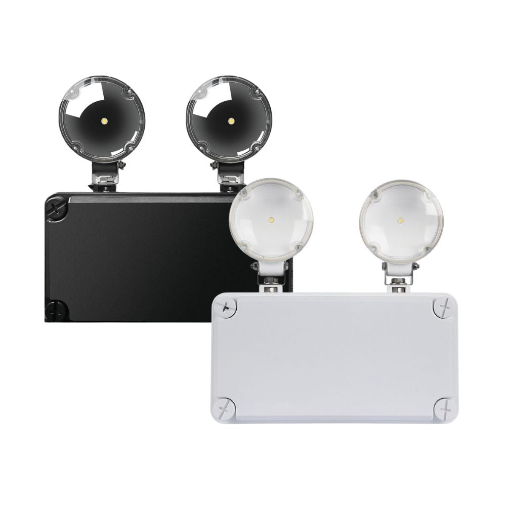 Domus TWIN-SPOT-EM - 5W LED Twinspot Emergency Wall Light IP65-Domus Lighting-Ozlighting.com.au