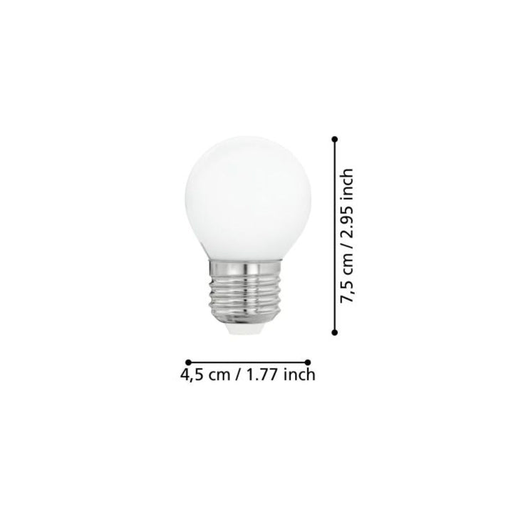 Eglo - 4W LED Round Globe - E14/E27-Eglo-Ozlighting.com.au