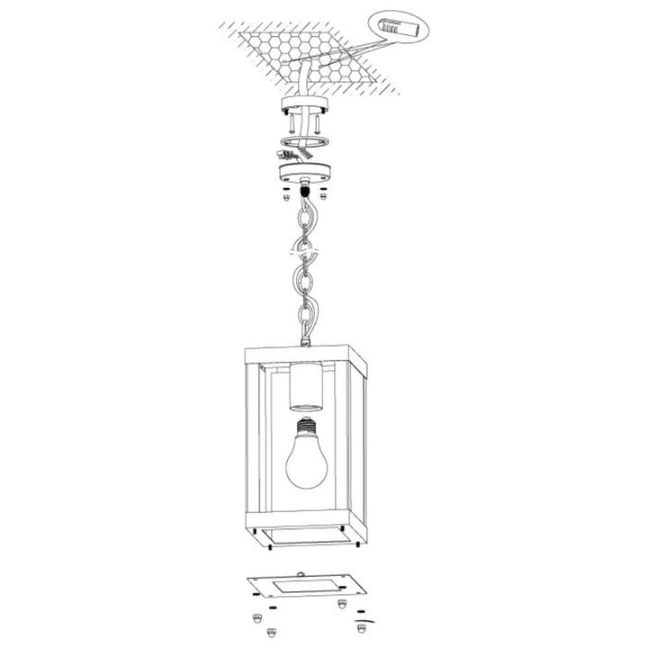 Eglo ALAMONTE 1 - 1 Light Pendant-Eglo-Ozlighting.com.au