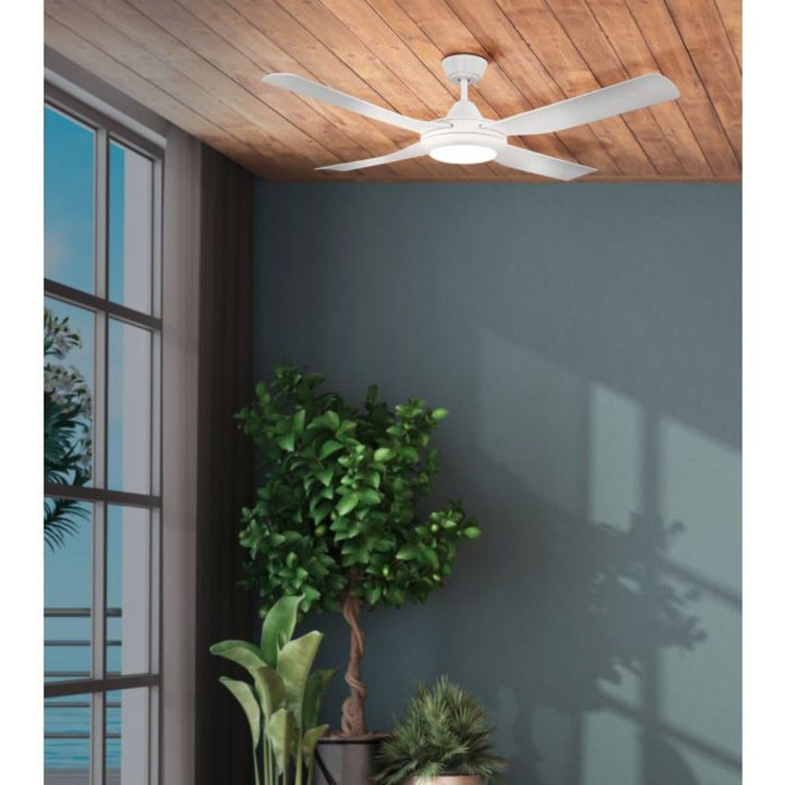 Eglo BONDI - 4 Blade 52" 1320mm AC Ceiling Fan with LED Light-Eglo-Ozlighting.com.au