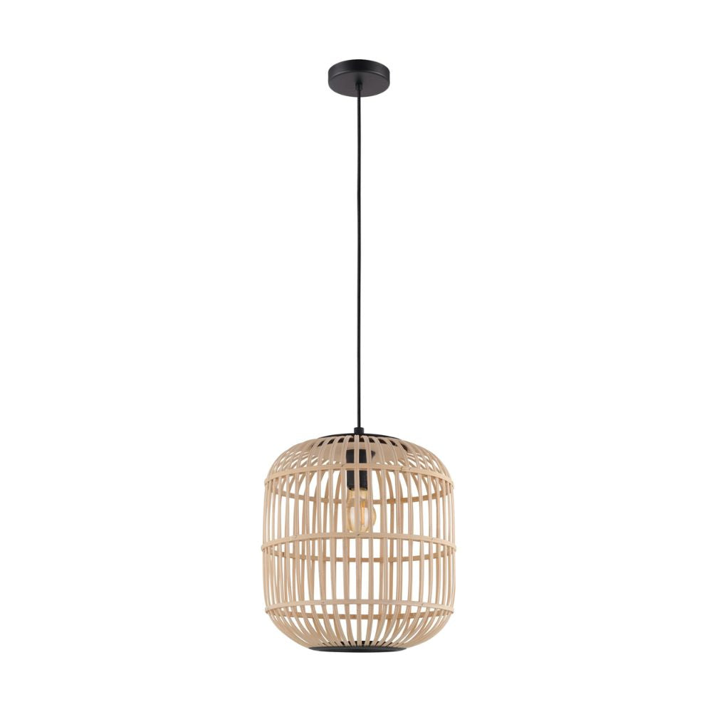 Eglo BORDESLY - 1 Light Cane Pendant-Eglo-Ozlighting.com.au